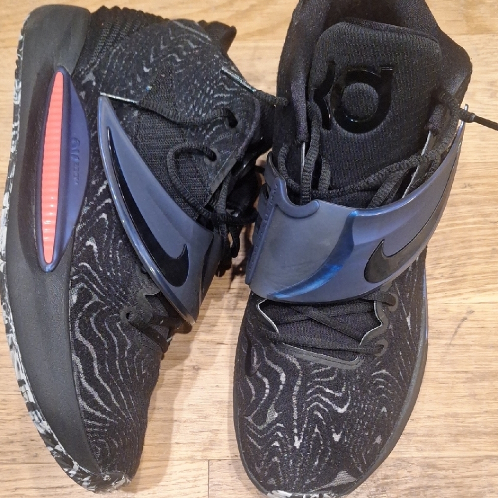 Nike KD Mens Black/Blue Basketball Shoes